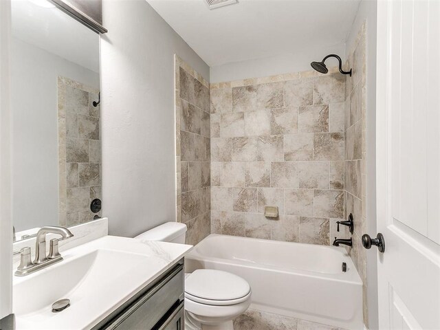 2517 NW 194th St, Edmond, OK 73012 - full bathroom with vanity and bathing tub / shower combination