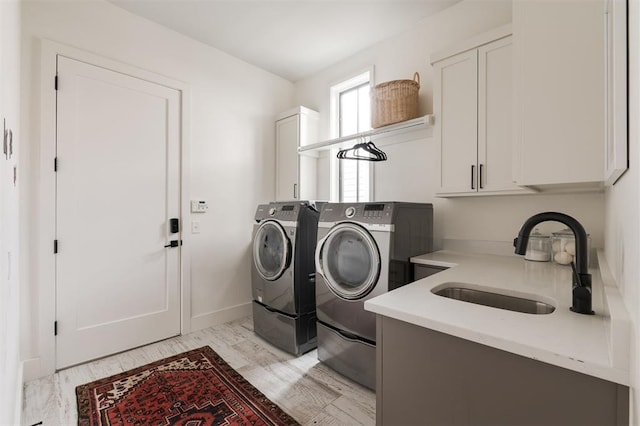 1700 Runway Blvd, Oklahoma City, OK 73108 - washroom featuring cabinet space and independent washer and dryer