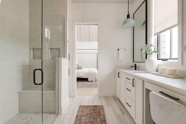 1700 Runway Blvd, Oklahoma City, OK 73108 - ensuite bathroom featuring vanity and a stall shower