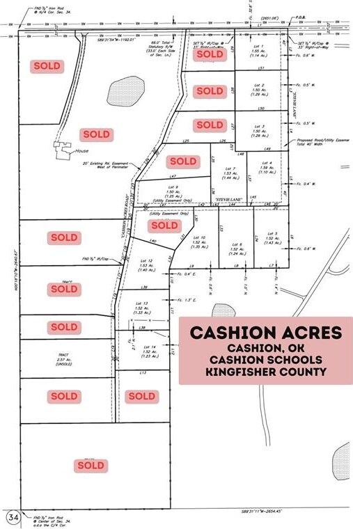 15 E 880th Rd, Cashion, OK 73016