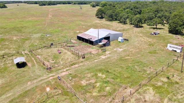 5311 S Cason Rd, Marlow, OK 73055 - aerial view of sparsely populated area featuring agricultural land