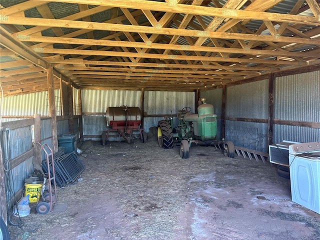 5311 S Cason Rd, Marlow, OK 73055 - garage with washer / dryer