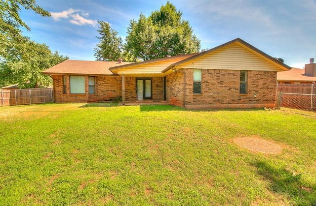 1405 Creston Way, Edmond, OK 73012 - view of front of property featuring a fenced backyard and brick siding