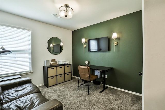16336 Coldfire Rd, Oklahoma City, OK 73170 - carpeted office featuring baseboards