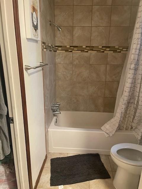 10625 White Oak Canyon Rd, Oklahoma City, OK 73162 - bathroom featuring tile patterned flooring and shower / bath combo with shower curtain