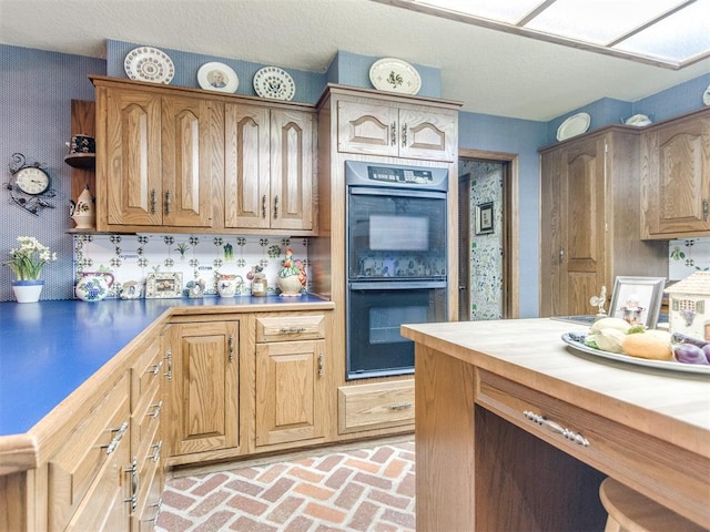 9 Country Club Rd, Shawnee, OK 74801 - kitchen featuring brick floors
