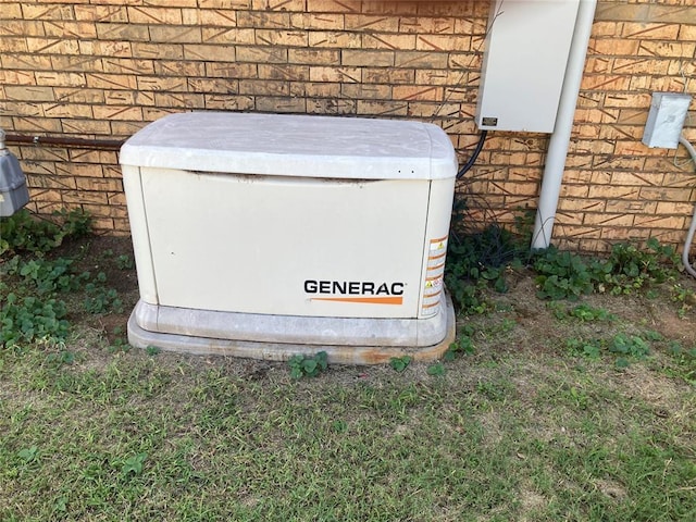 103 N Armor Ave, Canton, OK 73724 - exterior view of a power unit and brick siding