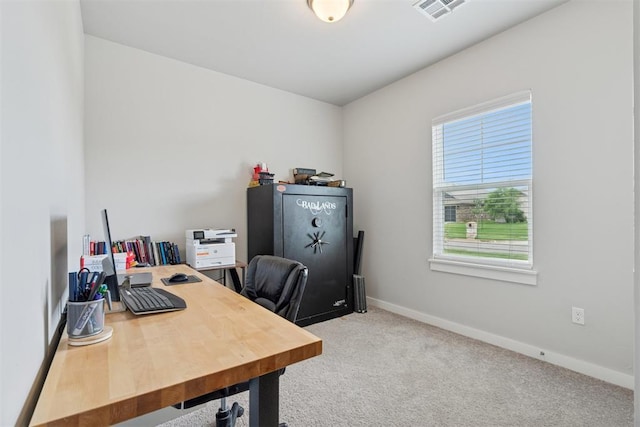 14308 Peach Tree Dr, Yukon, OK 73099 - carpeted home office with baseboards