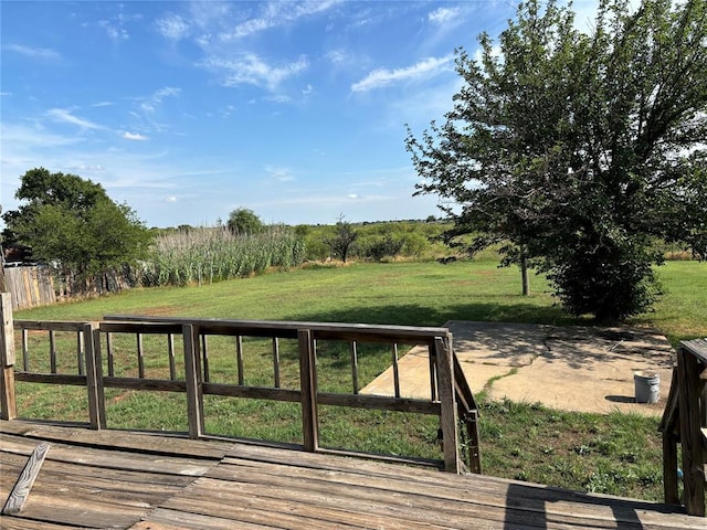 1540 Cross Rd, Altus, OK 29483 - deck featuring a lawn and a view of rural / pastoral area
