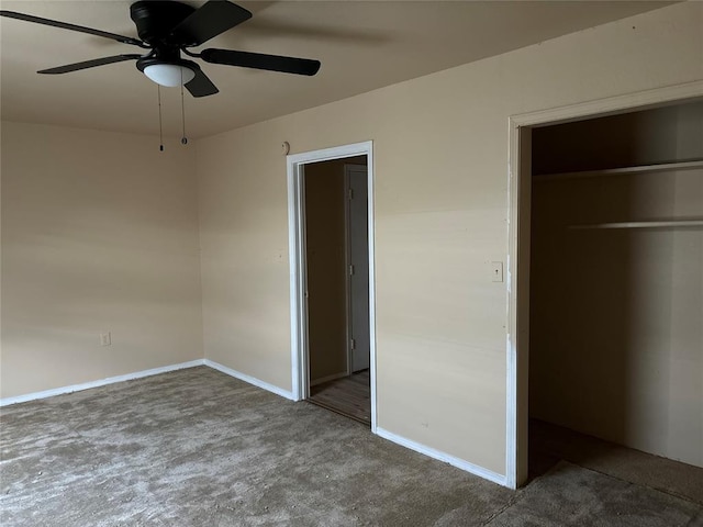 1540 Cross Rd, Altus, OK 29483 - unfurnished bedroom featuring carpet flooring and ceiling fan