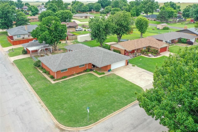 801 N Hunt St, Hydro, OK 73048 - aerial perspective of suburban area