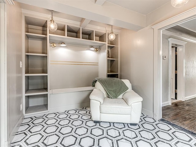 3157 NW 25th St, Oklahoma City, OK 73107 - unfurnished room featuring baseboards and built in shelves