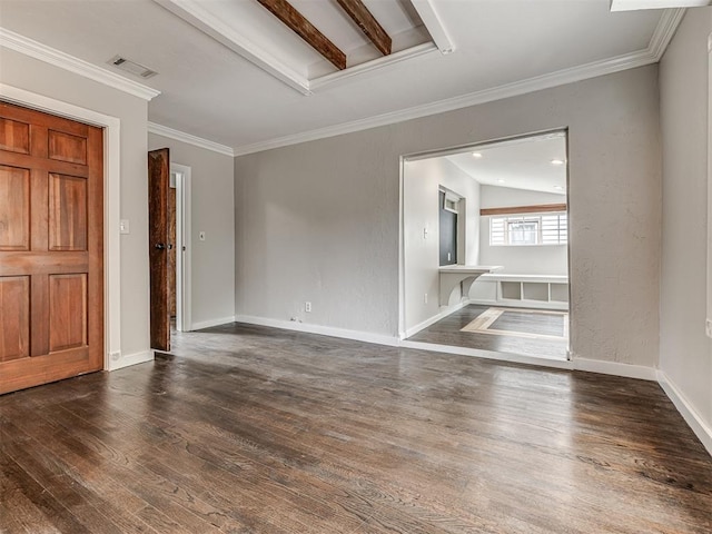 3157 NW 25th St, Oklahoma City, OK 73107 - spare room featuring wood finished floors and ornamental molding