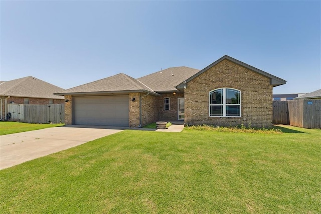868 Phils Way, Piedmont, OK 73078 - view of front of home featuring a garage, brick siding, driveway, and roof with shingles