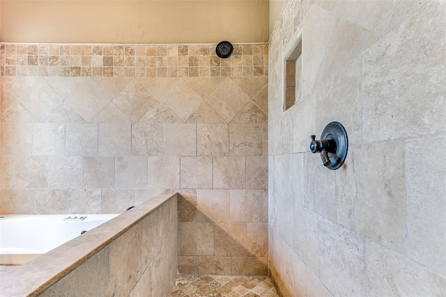 3393 Creek View Ct, Newcastle, OK 73065 - bathroom with a tile shower and a bath