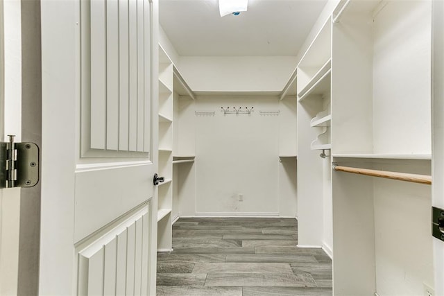 3393 Creek View Ct, Newcastle, OK 73065 - walk in closet with wood finished floors