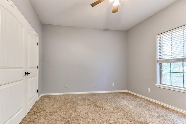 3393 Creek View Ct, Newcastle, OK 73065 - unfurnished room featuring carpet floors, a ceiling fan, and baseboards