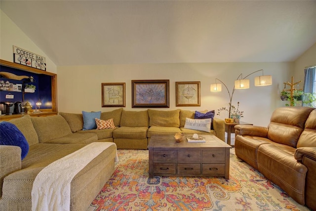 2010 Trailview Ct, Norman, OK 73072 - living area featuring lofted ceiling