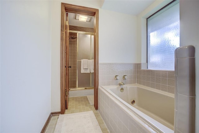 2010 Trailview Ct, Norman, OK 73072 - full bath with a whirlpool tub and a shower stall