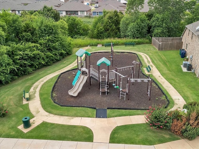 14500 Gravity Falls Ln, Oklahoma City, OK 73142 - community jungle gym featuring a lawn