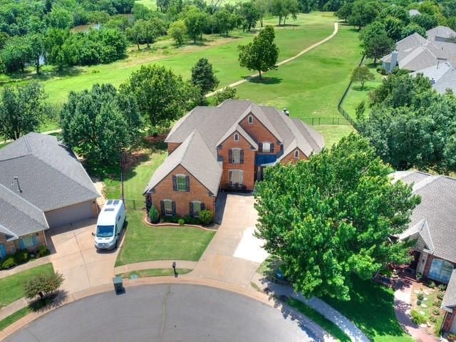 3805 Highridge, Edmond, OK 73003 - aerial view of property and surrounding area