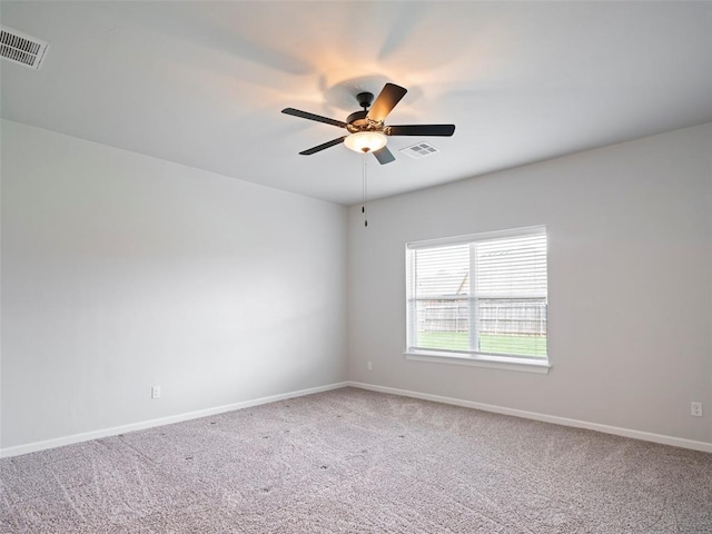 19608 Dalemead Way, Edmond, OK 73012 - unfurnished room featuring ceiling fan and carpet flooring