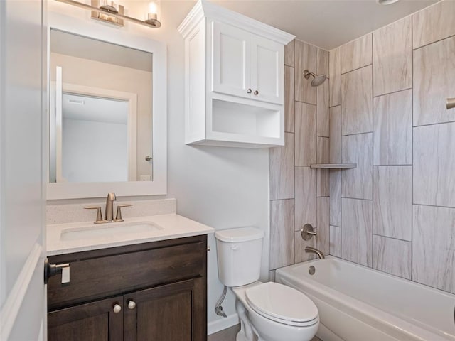 19608 Dalemead Way, Edmond, OK 73012 - full bathroom with vanity and bathtub / shower combination
