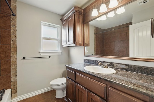 2716 Busheywood Dr, Yukon, OK 73099 - full bathroom featuring vanity and tile patterned floors