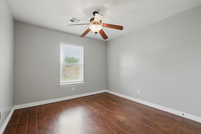 2716 Busheywood Dr, Yukon, OK 73099 - empty room featuring wood-type flooring and a ceiling fan