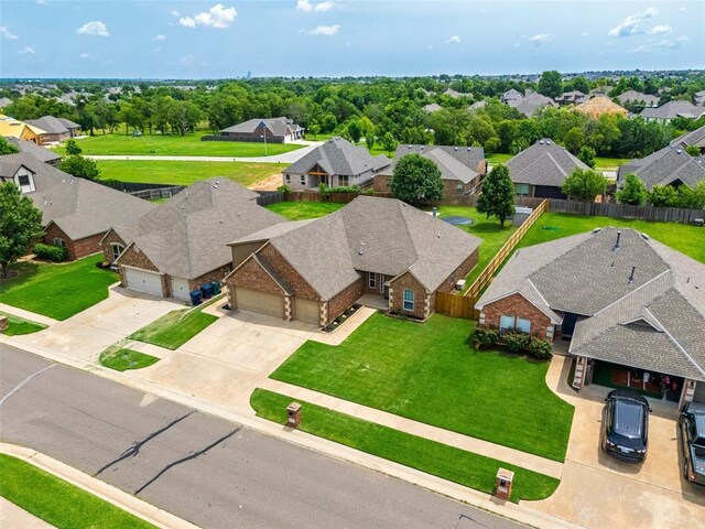 2716 Busheywood Dr, Yukon, OK 73099 - aerial perspective of suburban area