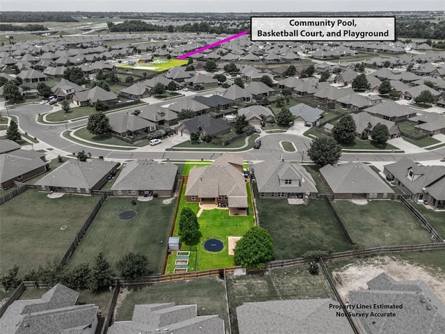 2716 Busheywood Dr, Yukon, OK 73099 - aerial perspective of suburban area