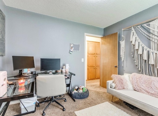 302 W Branches Way, Mustang, OK 73064 - office space featuring carpet and a textured ceiling