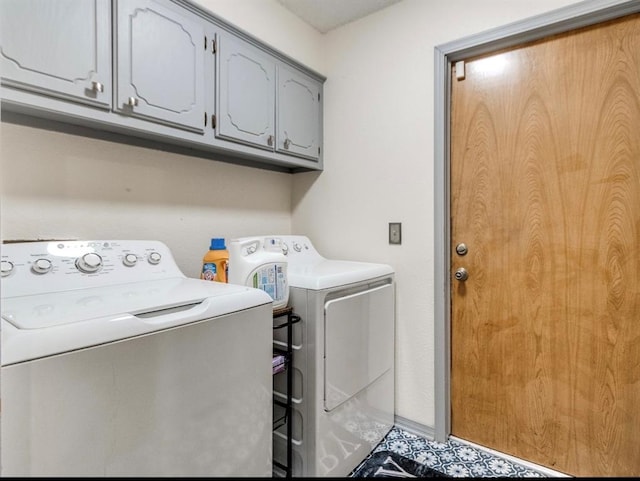 302 W Branches Way, Mustang, OK 73064 - laundry area with independent washer and dryer and cabinet space