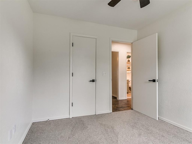 1408 Chimney Hill Rd, Yukon, OK 73099 - unfurnished bedroom with carpet flooring and a ceiling fan