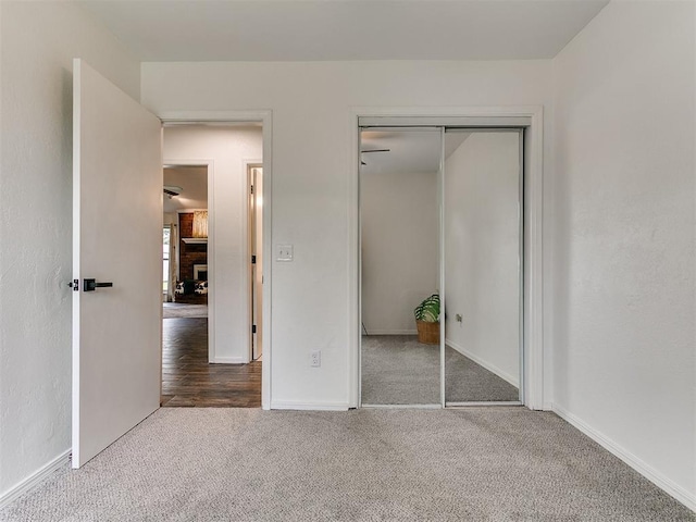 1408 Chimney Hill Rd, Yukon, OK 73099 - unfurnished bedroom with carpet flooring and a closet