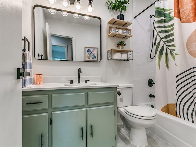 1408 Chimney Hill Rd, Yukon, OK 73099 - bathroom featuring vanity and shower / tub combo