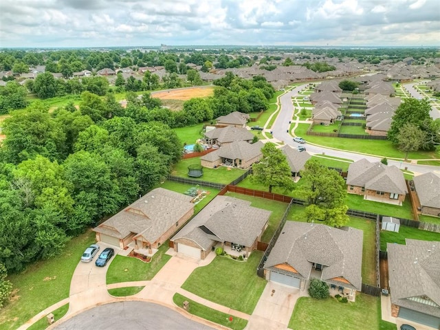 2204 Cale Cv, Yukon, OK 73099 - aerial perspective of suburban area