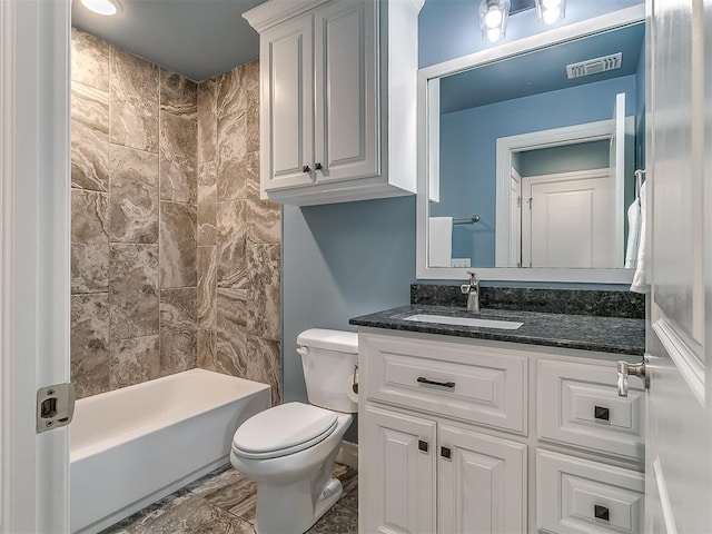 12917 Treemont Ln, Oklahoma City, OK 73142 - bathroom featuring vanity and shower / washtub combination