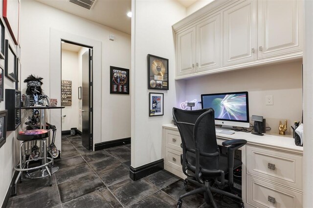 3617 Stagmoor Rd, Edmond, OK 73034 - office area featuring baseboards and recessed lighting