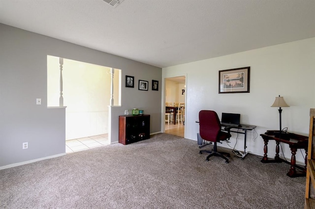 1383 N Peebly Rd, Choctaw, OK 73020 - home office with carpet