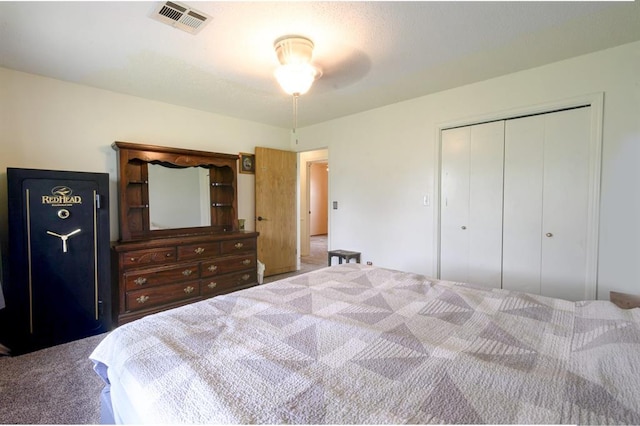 1383 N Peebly Rd, Choctaw, OK 73020 - carpeted bedroom with a closet