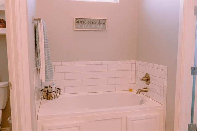 12113 SW 45th Ter, Mustang, OK 73064 - full bathroom with toilet and a bath