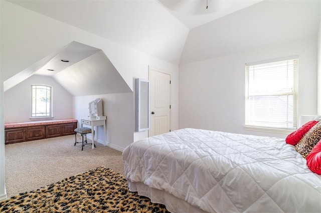 4417 Man O War Dr, Edmond, OK 73025 - carpeted bedroom with vaulted ceiling
