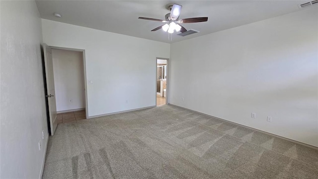 3441 NW 176th St, Edmond, OK 73012 - carpeted spare room featuring ceiling fan and a smoke detector