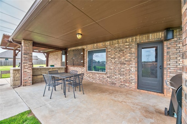 11620 Mallorca Dr, Oklahoma City, OK 73173 - view of patio with outdoor dining space