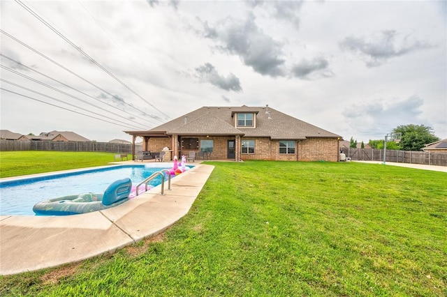 11620 Mallorca Dr, Oklahoma City, OK 73173 - view of swimming pool featuring a fenced backyard and a patio area