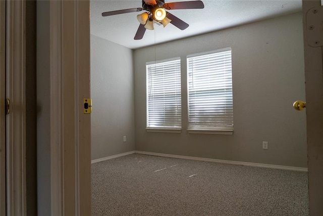 1001 Hyacinth Hollow Dr, Yukon, OK 73099 - carpeted spare room with ceiling fan and baseboards
