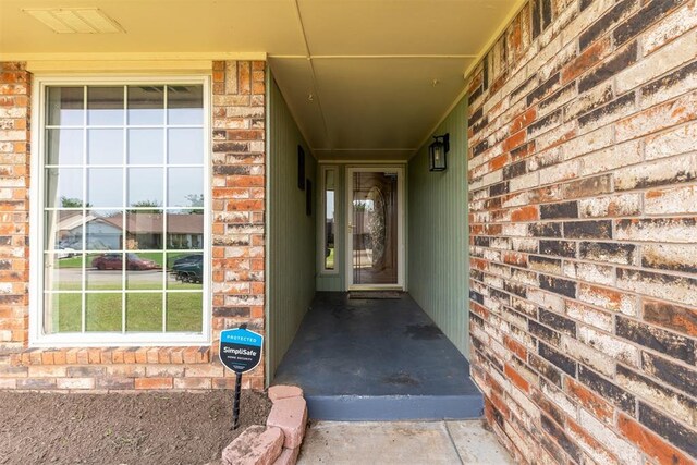 2309 Morning Glory Dr, Oklahoma City, OK 73159 - entrance to property featuring brick siding