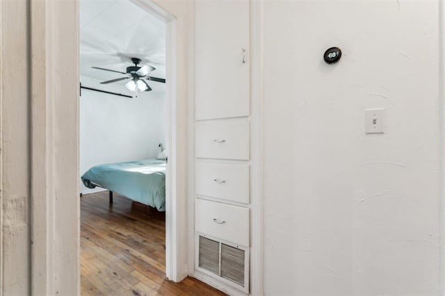 300 S Davidson Rd, Midwest City, OK 73130 - corridor with hardwood / wood-style flooring