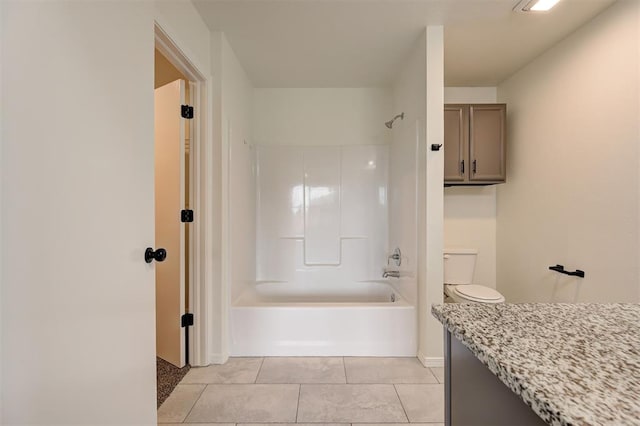 11116 SW 37th St, Mustang, OK 73064 - bathroom with vanity, shower / bath combination, and tile patterned flooring